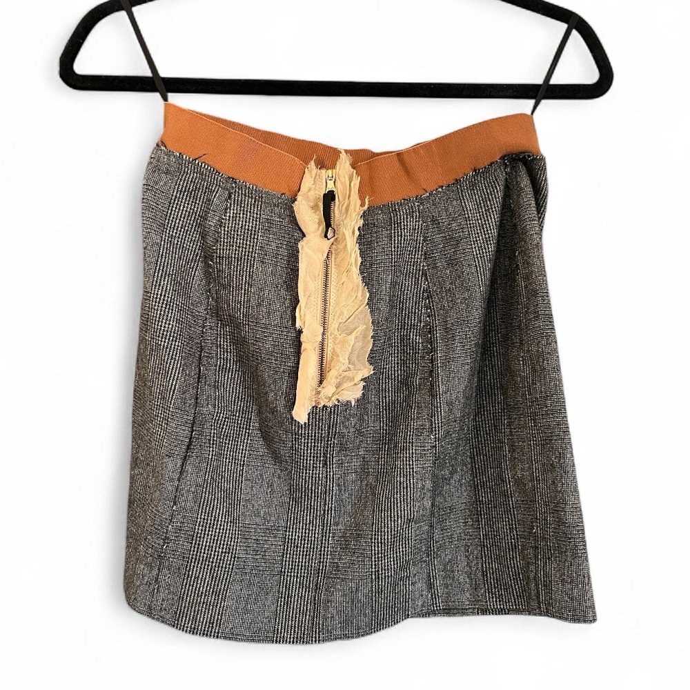 D&G Mini Gray and Tan Women's Skirt